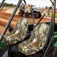 thumbnail image 2 of KUIFORTI Deer Head UTV Seat Covers Full Protection Comfortable Seats Cover for UTV Compatible with Yamaha Rhino 700 660 450 2004-2021 Rhino Accessories Bucket Seat Cover, 2 of 7