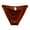 Brown, variant on GEWSEY Women's Seamless Underwear Sexy Satin Cheeky No Show Panties High Cut Stretch Bikini Breathable Briefs Ladies Hipster (Black, XL)