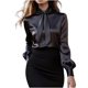 thumbnail image 1 of Tops de Verano de Mujer Casual Cuello Redondo Manga Larga Suéter Color Sólido Blusa Casual, Tops de Verano Largo para las Mujeres, 1 of 6
