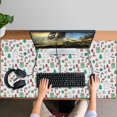 thumbnail image 4 of Long Mouse Pads for Desk,White Christmas Icon Pattern Desk Mats on Top Of Desks, Desk Mouse Pad Extra Large with 3mm Non-Slip Base and Stitched Edge for Gaming,Office,Work,Home 47.3x23.6in, 4 of 5