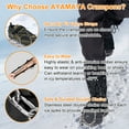 thumbnail image 3 of Crampons for Shoes, AYAMAYA 24 Spikes Antislip Stainless Steel Boots Spikes for Walking, Jogging, Climbing and Hiking-XL, 3 of 6