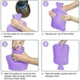 thumbnail image 3 of Hot Water Bottle with Cover for Neck, 2L Leakproof Hot Water Bag for Pain Relief, Hot Cold Compress, Hand Feet Warmer, Back Shoulder Leg Cramps Relief, Warm in Winter Gifts for women, 3 of 6