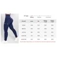 thumbnail image 6 of ChicMe Leggings for Women Solid Color High Waist Tummy Control Butt Lifting Denim Look Stretchy Womens Yoga Pants with Flap Pockets Blue-M, 6 of 6