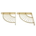 thumbnail image 1 of OULII 2Pcs Shower Shelf Iron Wall Mounted Triangle Bracket for Bathroom Rack, 1 of 6