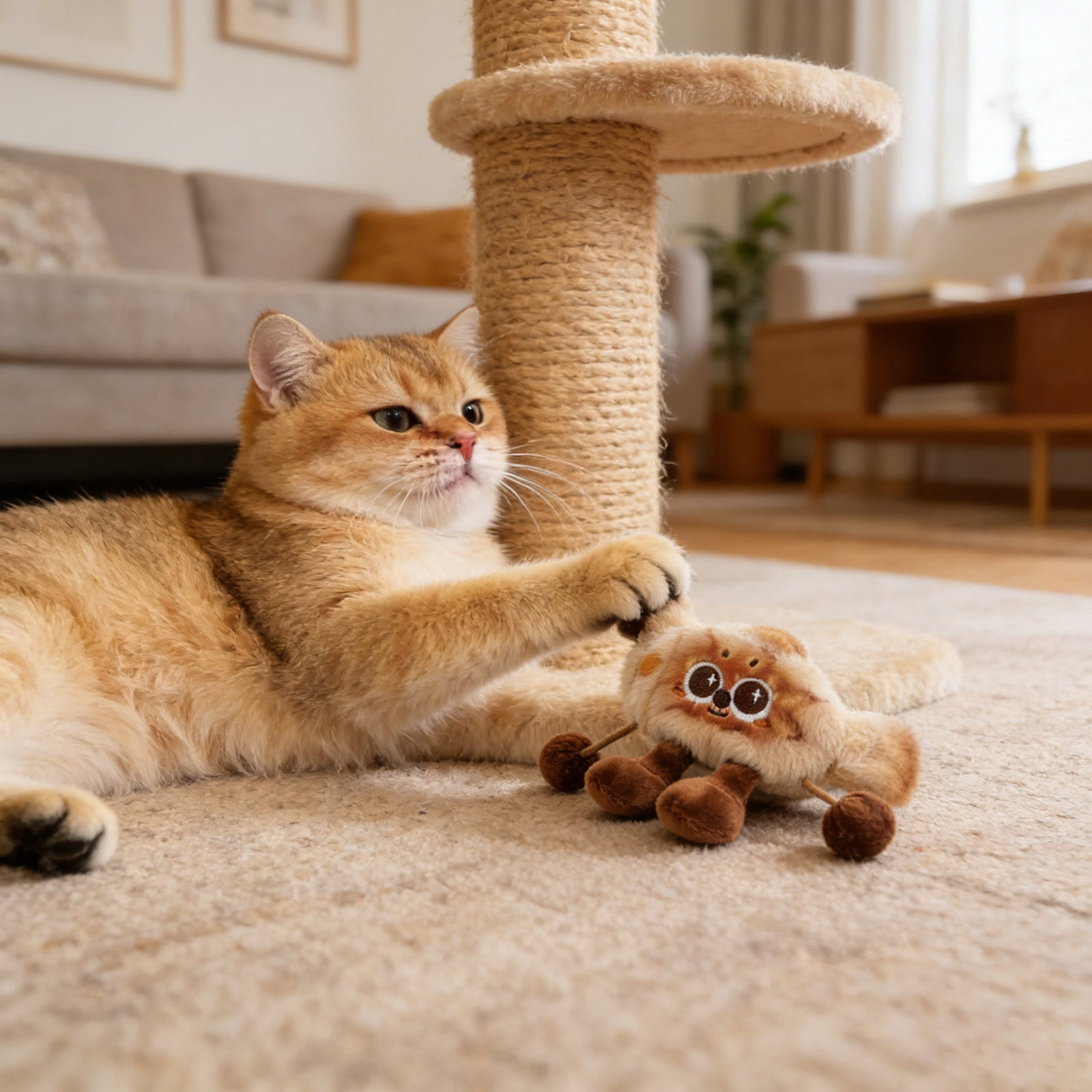 Interactive Cat Toy Rechargeable Smart for Indoor Play – Sounds Motion Entertainment and Exercise for