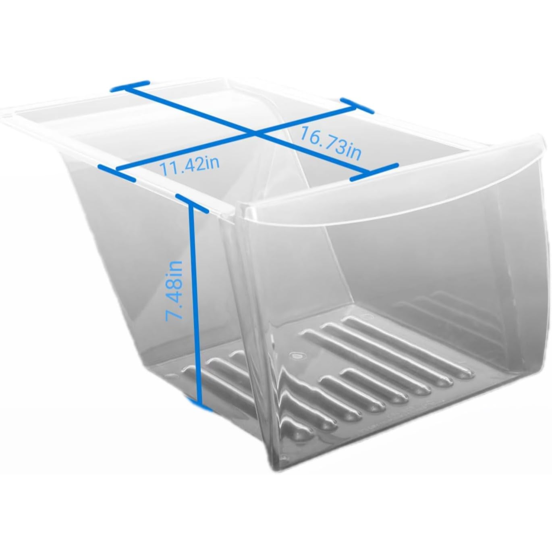 HOUGEET Refrigerator Crisper Drawers Bins Suitable Fit for Frigidaire Kenmore Refrigerator 240337103 AP2115849 Crisper Bin Drawer Replacement Drawer Parts 891037 PS429854