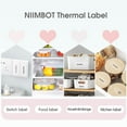 thumbnail image 4 of NIIMBOT D101 Labels, 1"x 2.36"(25x60mm) Thermal Sticker Label for D101 Label Maker, 1 Roll of 110 Papers(Clear), 4 of 7