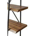 thumbnail image 5 of HomeRoots 79" Brown and Black Acacia Live Edge Vertical Step Open Back Bookcase, 5 of 7