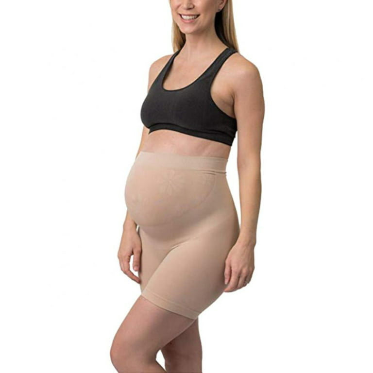 Seamless Maternity Shapewear for Dresses,High Waist Mid-Thigh Pregnancy  Underwear,Belly Support Over Bump 