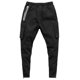 thumbnail image 2 of Mono deportivo negro de talla XXL para hombre, pantalones elásticos ajustados de camuflaje fitness con múltiples bolsillos para correr y entrenar, 2 of 8