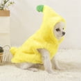 thumbnail image 4 of Cute BananaâShaped Dog Winter Jacket, SuperâSoft Warm Pet Halloween DressâUp , Festival & Daily Winter Outfit for Pets Under 35 Pounds, 1âPiece, 4 of 4