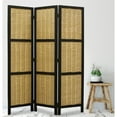 thumbnail image 5 of Dark Brown and Natural Willow 3 Panel Room Divider Screen, 5 of 5