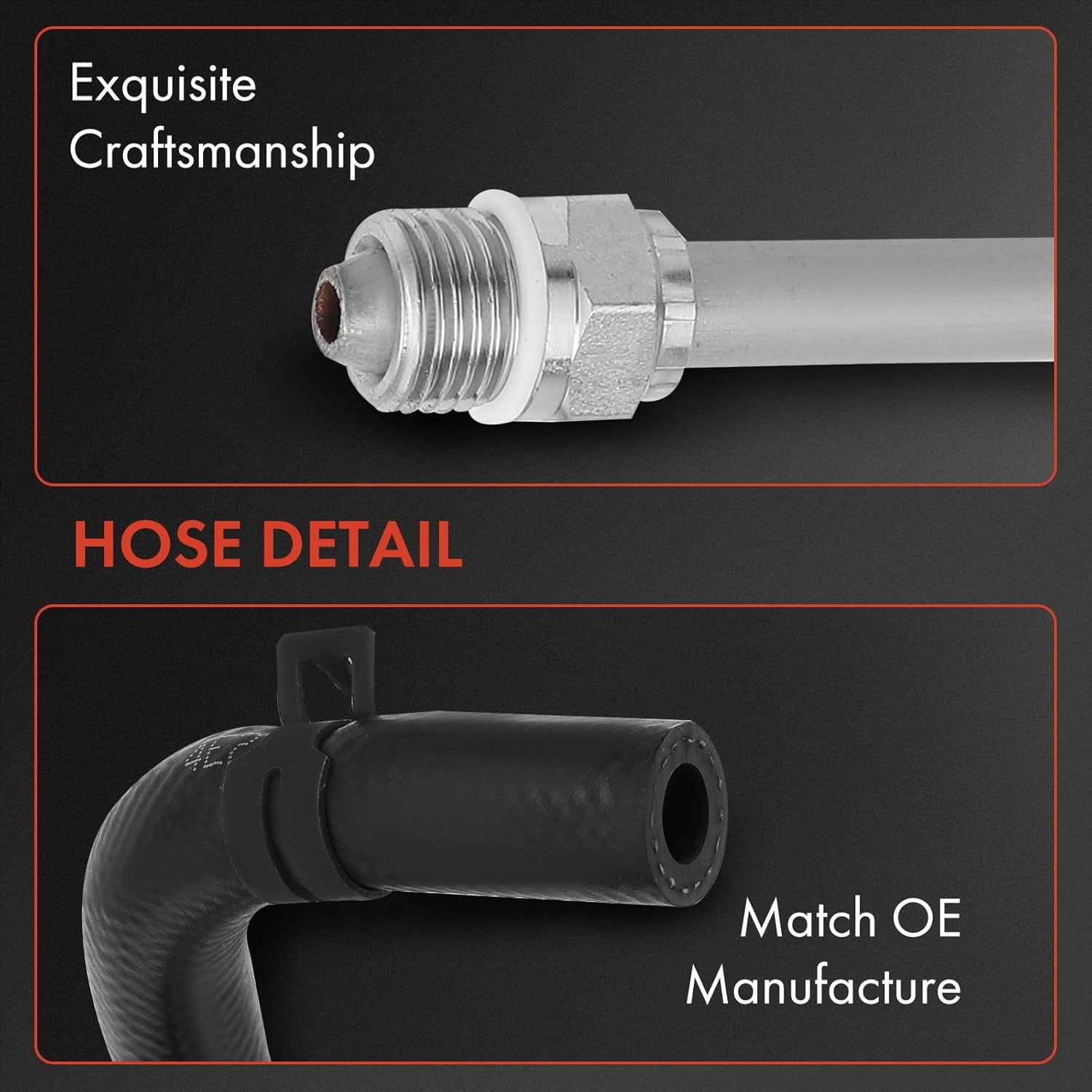 A-Premium Power Steering Return Hose Line Assembly Compatible with Ford F-250 Super Duty, F-350 Super Duty, 2005, Gear To Cooler