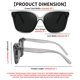 thumbnail image 3 of Gafas de Sol FEISEDY Retro Cuadradas Polarizadas Sobredimensionadas B2600, 3 of 8