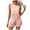 Pink, variant on QGJZVUNL Women's 2 Piece Short Sets Eyelet Tank Tops High Waisted Shorts with Pockets Summer Outfits Size Xs