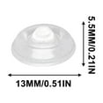 thumbnail image 2 of 50pcs Cabinet Door Bumpers Clear, Adhesive Rubber Feet Silicone, Sound Dampening Door Slam Stopper Non Slip Furniture Pads Wall Protector for Cutting Board, Door, Drawers, Glass Cabinet, 2 of 8