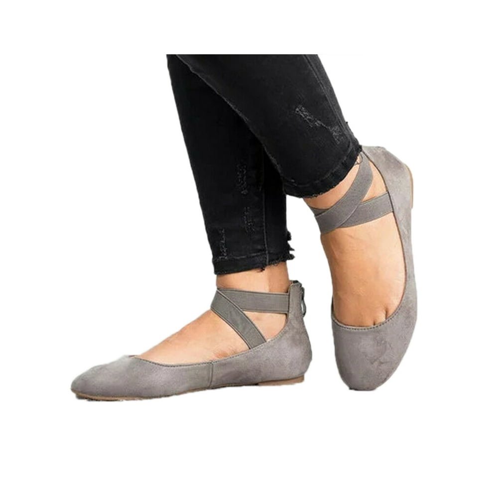 elasticated ballerina flats