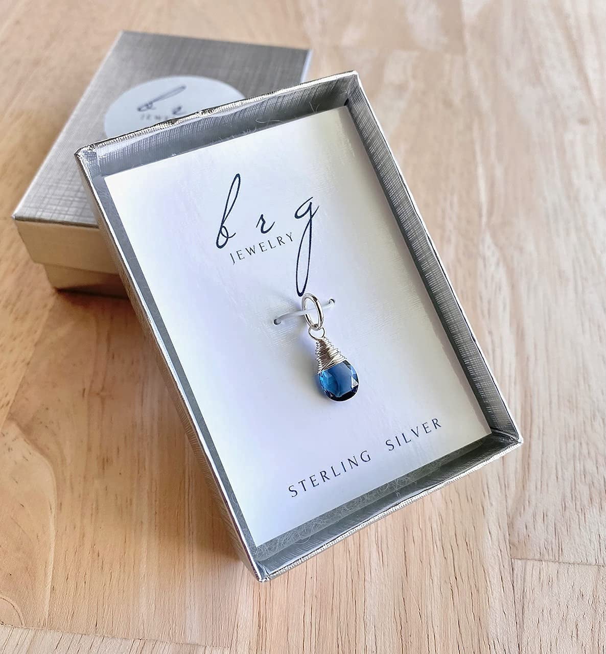 Sterling Silver Blue Topaz Pendant