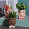 thumbnail image 1 of Creative Flower Pot Head Human Planter Plants for Balcony - Set, 1 of 10
