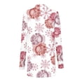 thumbnail image 4 of Cardigan Mignon Cardigan à Manches Longues Imprimé Floral pour Femmes Veste Cardigan Haut Cardigans pour Femmes en Liquidation, 4 of 6