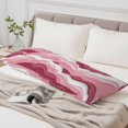 thumbnail image 4 of Pink Ombre Body Pillow Cover, Pillowcase Protectors with Zipper, Breathable Decorative Throw Pillow Case Cover, Modern Geometric Abstract Art Moire Pillow Shams for Couch Sofa 20x54Inch, 4 of 8