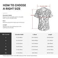 thumbnail image 4 of Yiaed Hand Drawn Snake Print Women's T Shirt V-Neck Short Sleeve Shirt Casual Breathable Tee Summer Tops-Small, 4 of 5