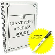 Large Print Address, Email & Password Book - Walmart.com
