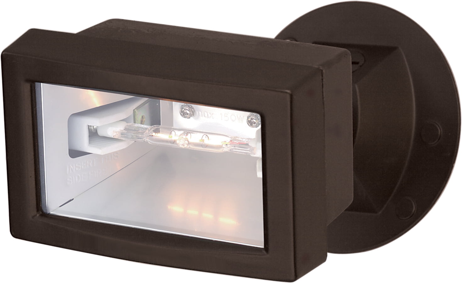 1-Light Outdoor Fixtures Mounted Outdoor Light Fixture in Bronze Finish