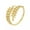 Gold, variant on Stainless Steel Wheat Ring Adjustable Opening Ring For Women Couple Gift Jewelry