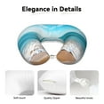 thumbnail image 4 of KLL Sunny Ocean Waves Pattern Memory Foam Cervical Neck Pillow Versatile U-Shaped Pillows for Home/Office/Camping/Travelling/Soft Washable Cover, 4 of 8