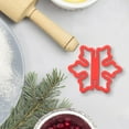 thumbnail image 5 of Christmas Snowflake Cookie Cutters, Stainless Steel Christmas Cookie Cutter, Red Winter Holiday Biscuit Mold for Baking, 5 of 5