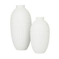 thumbnail image 5 of CosmoLiving by Cosmopolitan 16", 12"H White Ceramic Vase, Set of 2, 5 of 7