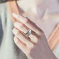 thumbnail image 4 of Soy Suficiente Plata Spinner Meditación Anillo De Diente De León Vintage Pareja Leal Anillo Boho Banda Anillos De Dedo Retro Grabado Joyería Regalo 2 Uds Vogacara  AP007026-05, 4 of 6