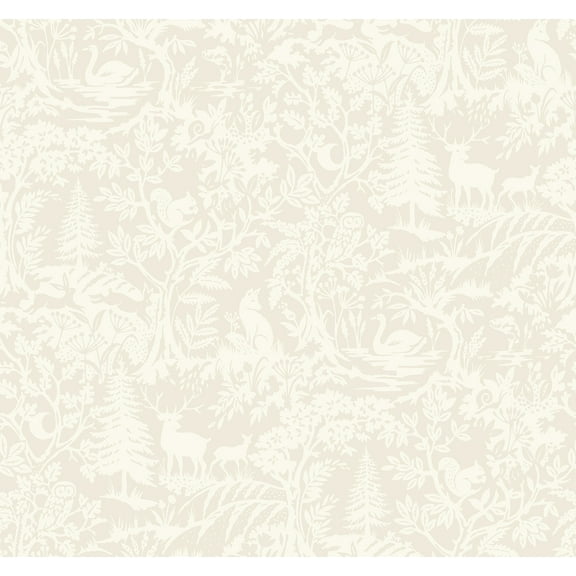 Chesapeake Alrick Dove Forest Venture Wallpaper, 27-in by 27-ft