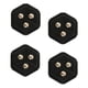 thumbnail image 2 of Pack de 4 rodillos de pasta, ruedas giratorias, ruedas giratorias multifuncionales de 360 degree Negro, 2 of 9
