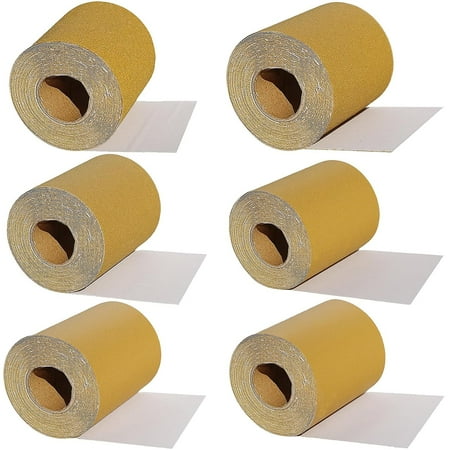 Total 30 yards 2-3/4 inch wide continuous roll set - 80 120 180 220 320 400 grit longboard sandpaper self-adhesive back sandpaper suitable for cars woodworking sanding blocks