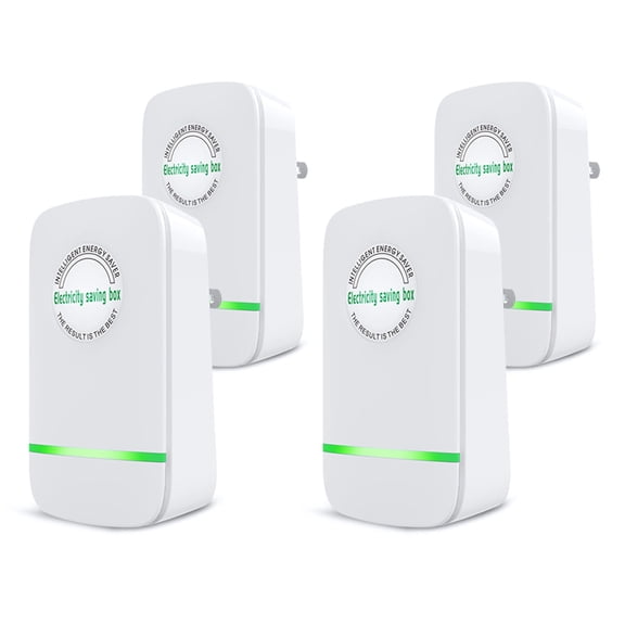 4 Pack Power Saver, Energy Saver Electricity Saving Box Household Energy Saver 30KW Power Saving and High Efficiency US Plug 90V-250V
