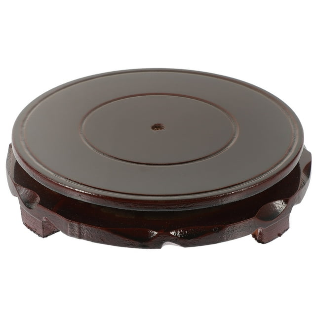 1Set Dark Brown Planter Holder for Corridors Home Display Pedestal 7.1in Diameter