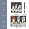 thumbnail image 2 of Yayeee Toggle Light Switch Wall Plate 2-Gang 4.56"x4.48" Decorative Outlet Cover, Green Snowmen, 2 of 7