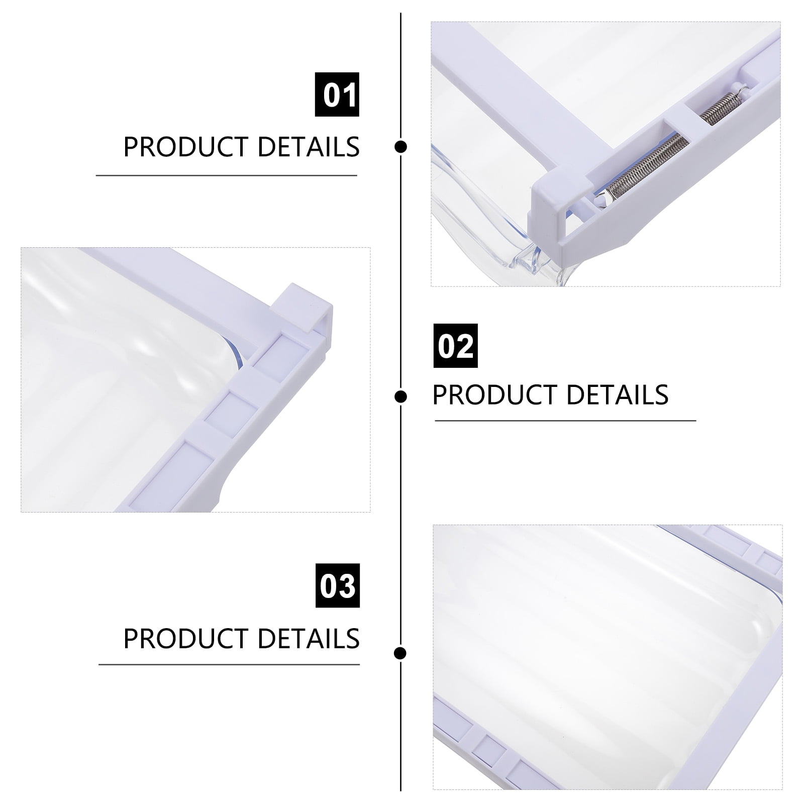 Raindrops Clear Plastic Dispenser - Fridge Storage Organizer for Kitchen and Home, Multi-Purpose Container for Food and Pantry