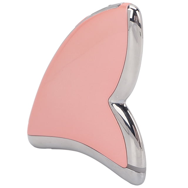 Cara Guasha raspadores microcorriente vibración calefacción LED luz masajeador herramienta rosa para cuello
