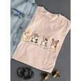 thumbnail image 3 of Corgi Pups Banner T-Shirt Women -Image by Shutterstock, Female Large, 3 of 4