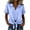 Light Blue, variant on Womens Collared V-neck Tops Tie Front Casual Rolled Short Sleeve Blouse Summer Linen Loose Fit Shirt Tee Blue,L