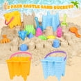thumbnail image 2 of Castillo de arena Kubusfly de Beach Toys con 2 cubos, 2 bolsas y 4 palas, 2 of 6