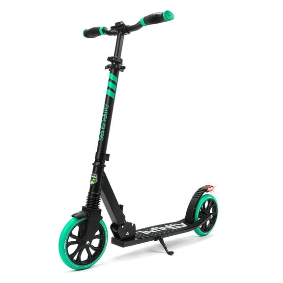 SereneLife Foldable Kick Scooter - Stand Kick Scooter for Teens and Adults with Rubber Grip at Tip