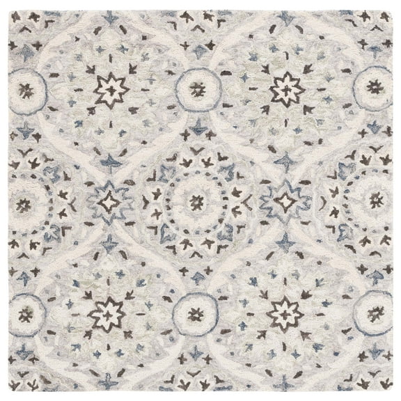 SAFAVIEH Aspen Brannon Geometric Area Rug, Beige/Grey, 5' x 5' Square