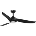 thumbnail image 5 of Progress Lighting Conte 52-Inch LED Ceiling Fan, Matte Black, 3 Blades, Ceiling Light, Grey Weathered Wood Shade, 5 of 13