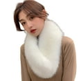 thumbnail image 2 of D-GROEE Women's Elegant Warm Faux Fur Scarf Stand-up Collar Scarf, Soft Neck Warmer for Winter, 2 of 8