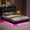 Black, variant on Eastvita Black Full Size Floating PU Leather Platform Bed Frame - RGB LED Lights & Charging Station, Storage Headboard,