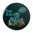 thumbnail image 1 of Hey Boo Victorian Headless Ghost Woman Pinback Button Pin, 1 of 4